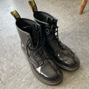 Dr. Martens “Airwair” 16 Eyelet Patent Leather Boots